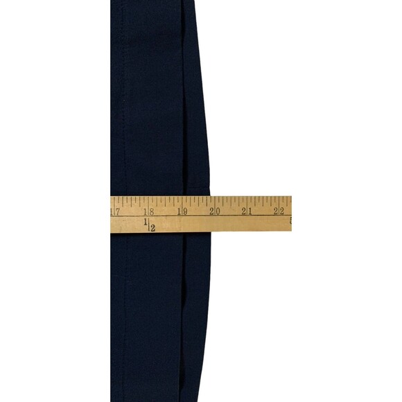 Banana Republic A-Line Skirt Women's 6 Navy Blue Stretch Back Zip Flat Front - Picture 9 of 12